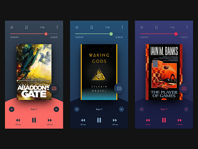 Daily UI #009 - Music (Audio book) Player