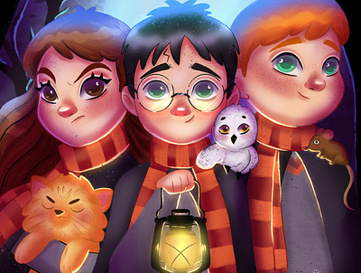 Fanart Harry Potter cartoon design fanart illustration