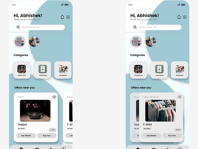 E-commerce App graphic design ui