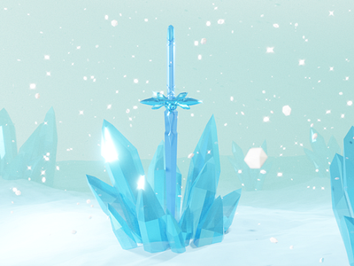 Ugeo's sword 3d model ice wallpaper