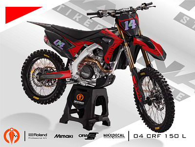 mockup decal crf 150l decal design graphic design