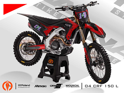 mockup decal crf 150l decal design graphic design