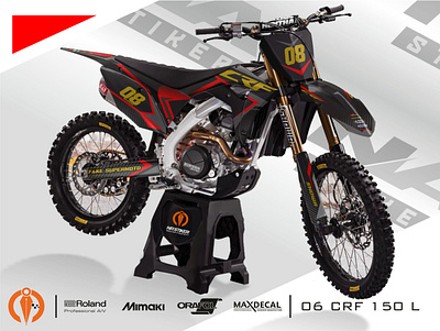 dekal crf 150 l,, branding decal design graphic design vector