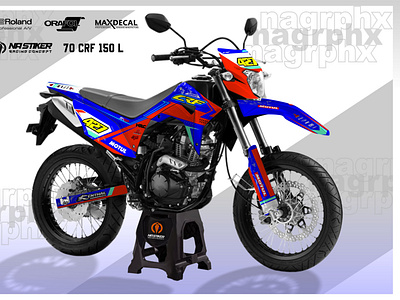 STICKER FOR CRF 150 L branding decal design graphic design illustration vector