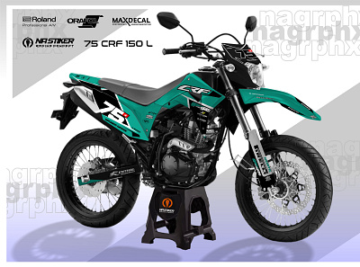 decal untuk crf 150 l branding decal design graphic design vector