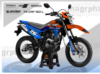 decal crf 150 l mockup crf 150 l branding decal design graphic design vector