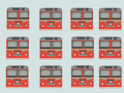 BEST buses of Mumbai colourpop colours design doodle graphics illustration india minimal mumbai pattern red transport travel vector vectors