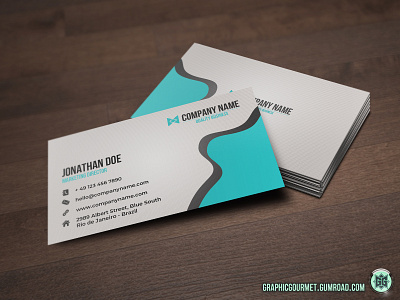 Corporate Business Card Template v01 brand identity branding business card business card design business card template corporate identity personal branding stationery