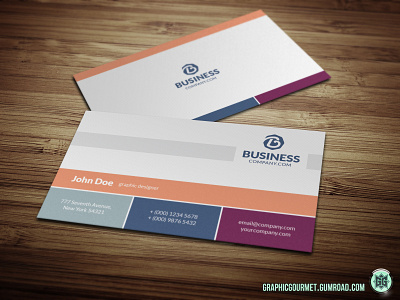 Personal Business Card Template v01 brand identity branding business card corporate identity personal branding stationery visual identity