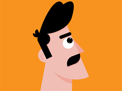 CHARACTER FACE art character flat illustration