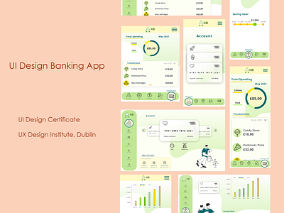 UI Design Banking App, UX Design Institute banking app ui ui design