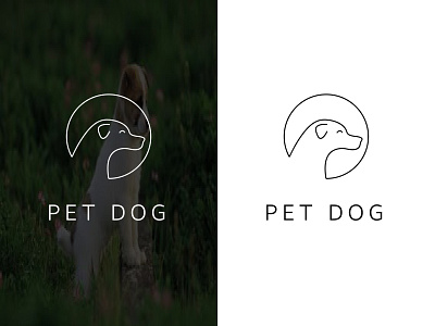 Pet Dog Line Art Design