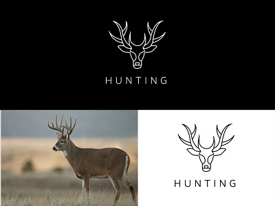 Hunting Line Art Design boho botanical branding design feminine graphic design lineart logo pet