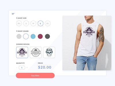T Shirt Creator - Day 15 brand builder clothes configure fashion flat men online shopping style t shirt ui