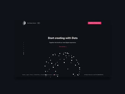 Dots | Design System 3d canvas design system dots particles three.js webgl
