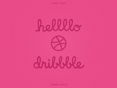 First Shot design dribbble logo typography