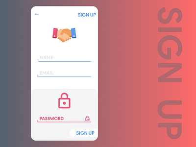 SIGN UP concept