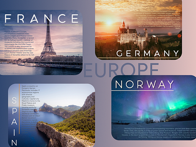 Travel Information country design destination europe mockup travel travel website website website concept