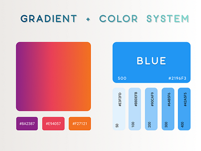 Gradient + Color System