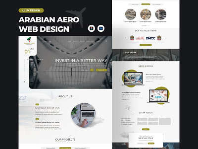ARABIAN AERO WEB UI/UX DESIGN