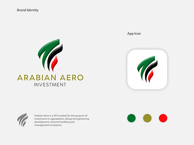 ARABIAN AERO LOGO arabic logo aviation brand identity dubai logo logo design uae uae logo