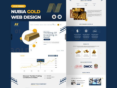 Nubia Gold Web UI Design