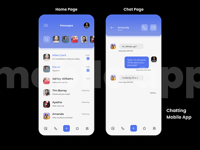 Chatting Mobile App UI