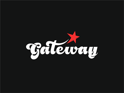 Gateway General Store clean design flat icon logo logotype mark minimal star type typography