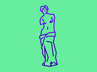 Venus de Milo antiquity character icon illustration mark milo minimal museum nude sculpture statue venus