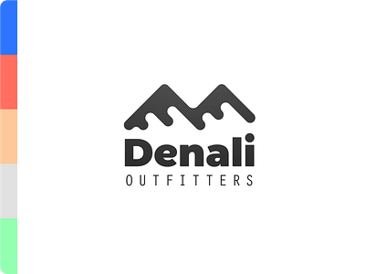 Denali Outfitters Logo branding clean customtype design flat icon identity lettering logo logotype mark minimal symbol trademark type typography