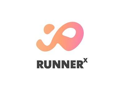 Runner X branding character clean design flat icon identity illustration logo logotype mark minimal run sport symbol trademark type typography