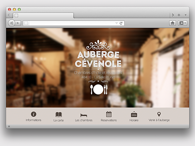 New website Auberge Cévenole
