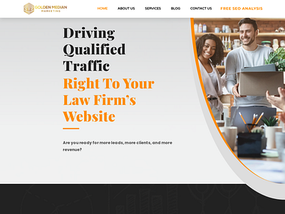 Website design for Golden median marketing