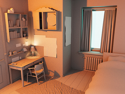 Room. Maya. 3D