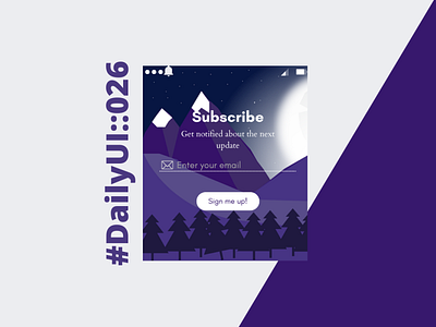 Subscribe dailyui dailyui::026 ui