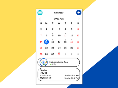 Calendar dailyui dailyui::038 ui