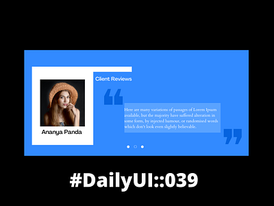 Testimonials dailyui dailyui::39 ui