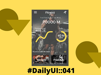 Workout Tracker dailyui dailyui::041 ui
