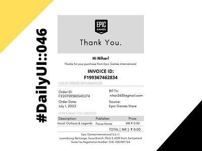 Invoice dailyui ui