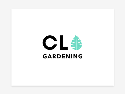 Cl Gardening design illustration logo ui vector