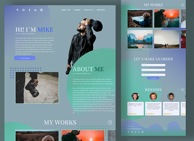 Portfolio Page // My fist web-page branding design flat graphic design minimal portfolio typography ui web