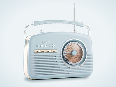 Retro Radio with Figma figma illustration ui ux vector