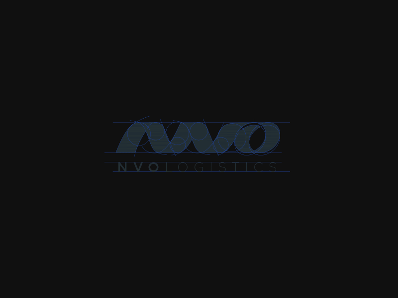 NVO logistics - Ribbon Logo branding logo move movement nvo red redesign ribbon