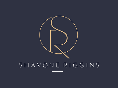 SR branding for Shavone Riggins brand branding elegance elegant fancy fancy lettering feminine logo sophisticated sr stylish wordmark