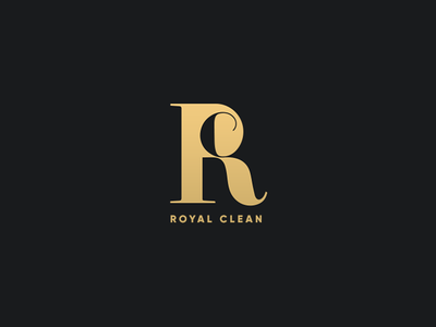 Royal Clean branding brand branding c clean fancy logo luxury brand r rc royal sans serif sophisticated stylish trendy wordmark