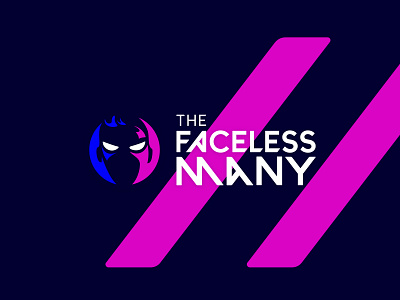 The Faceless Many Logo branding graphic design logo