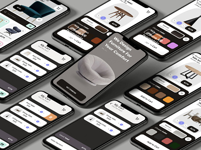 Furniture App adobe photoshop adobe xd app design design figma graphic design illustration landing page mobile app design ui ux