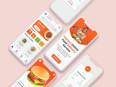 Food ordering app adobe photoshop adobe xd app design design figma graphic design illustration landing page mobile app design ui uiux ux