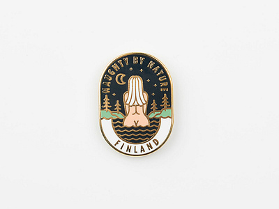 Enamel pin artwork