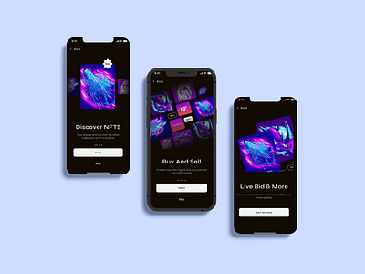 Onboarding For NFT App Design